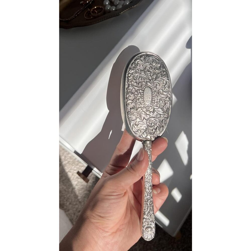 Vintage Solid Brass Coat Brush | Decorative Clothing Brush